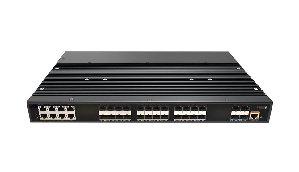 L3网管型工业8电千兆 24光千兆 4光10G万兆交换机