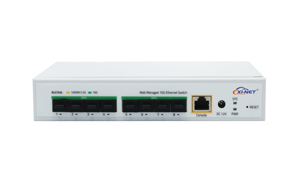 商业普通以太网L3网管型8光10G万兆交换机 440223580